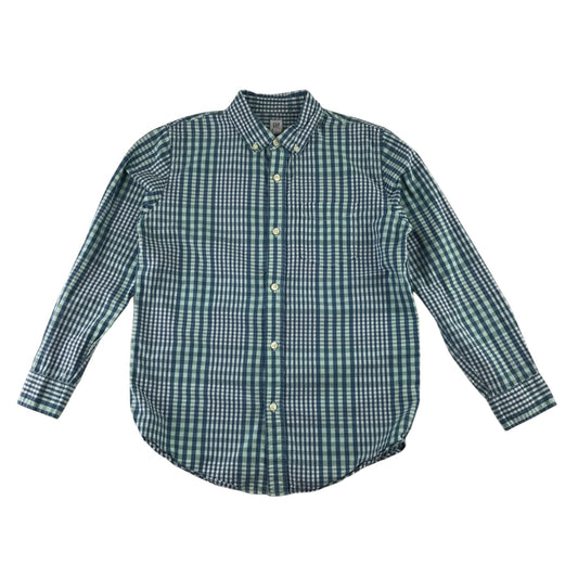 GAP 14-16 years turquoise check shirt cotton