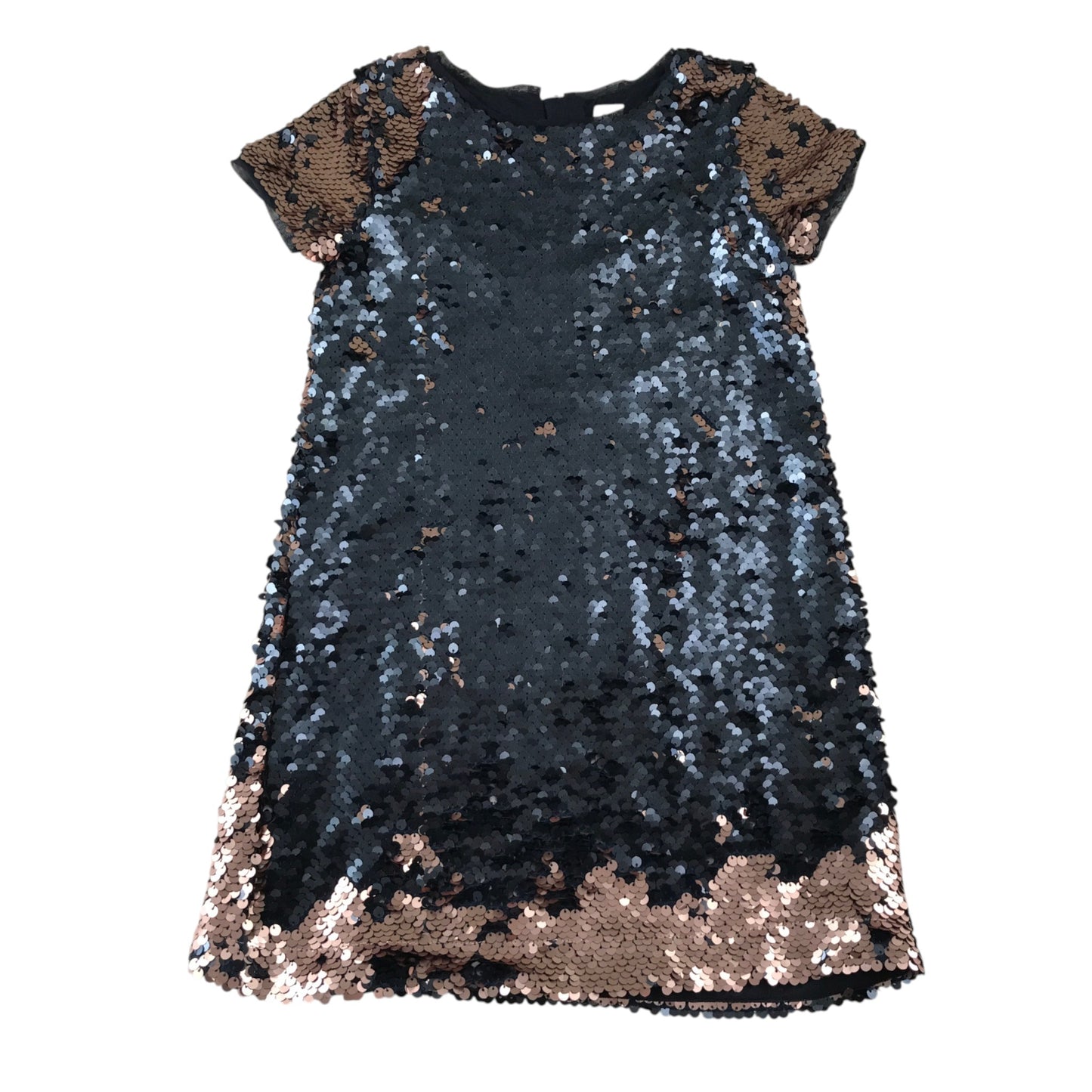 GAP 8-9 years gold flip sequin party dress polyester