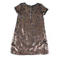 GAP 8-9 years gold flip sequin party dress polyester