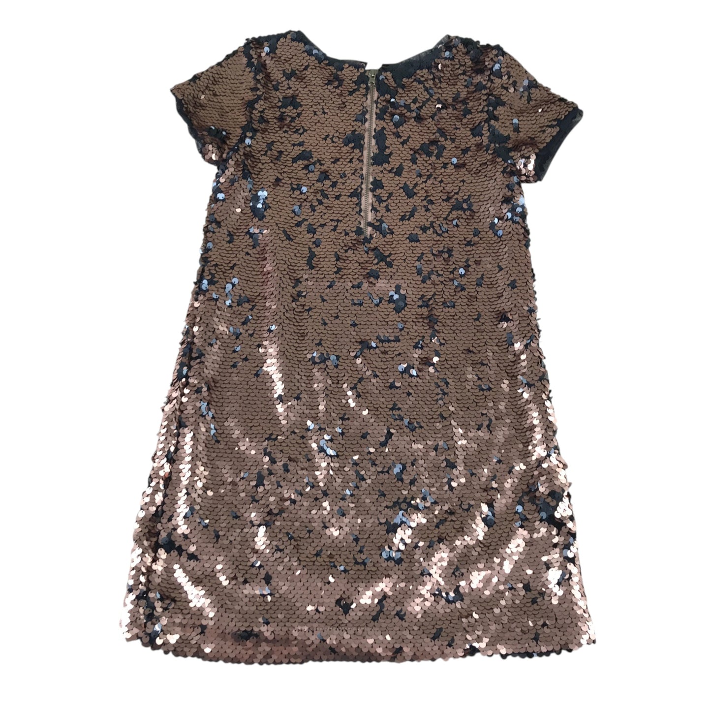 GAP 8-9 years gold flip sequin party dress polyester