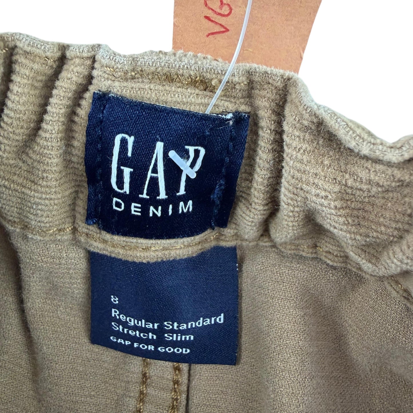 GAP 8 years beige corduroy jeans cotton elastane