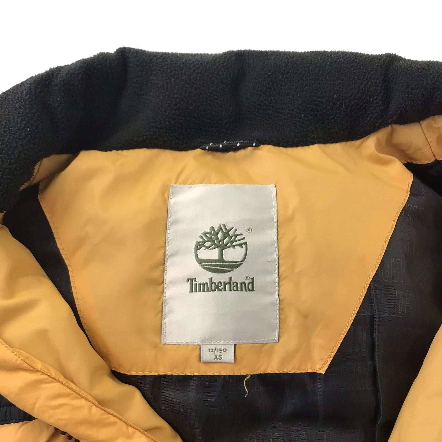 Timberland Jacket Age 10-12 Yellow Puffer