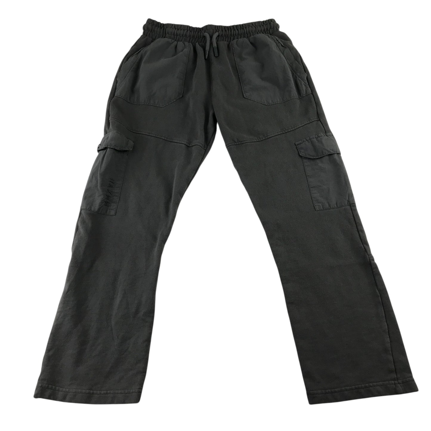 George 10-11 years dark grey cargo jersey trousers cotton