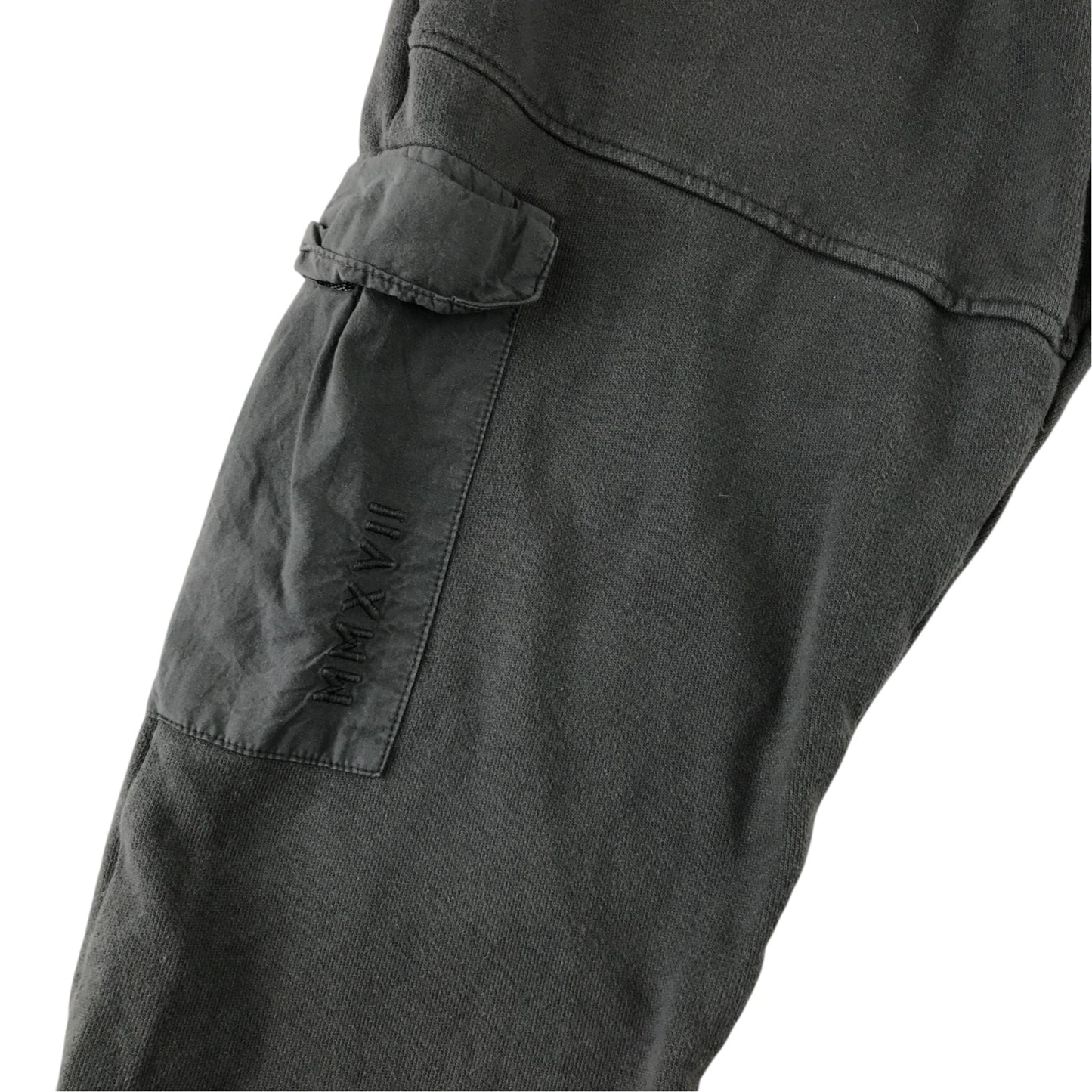 George 10-11 years dark grey cargo jersey trousers cotton