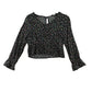 George 4-5 years black floral blouse viscose