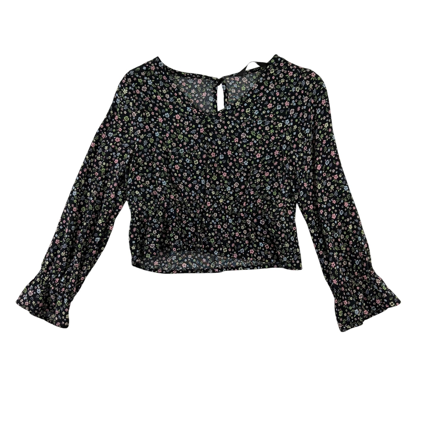 George 4-5 years black floral blouse viscose