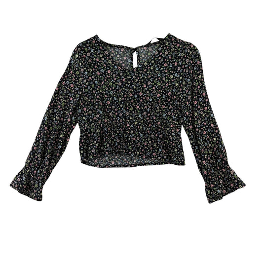 George 4-5 years black floral blouse viscose