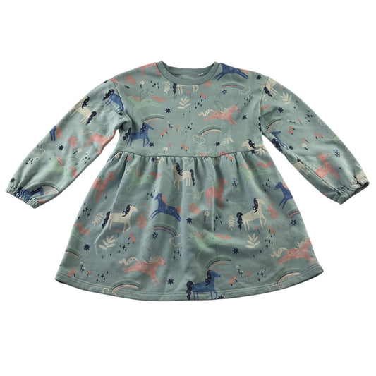 George 5-6 years turquoise  dress polyester recycled polyester