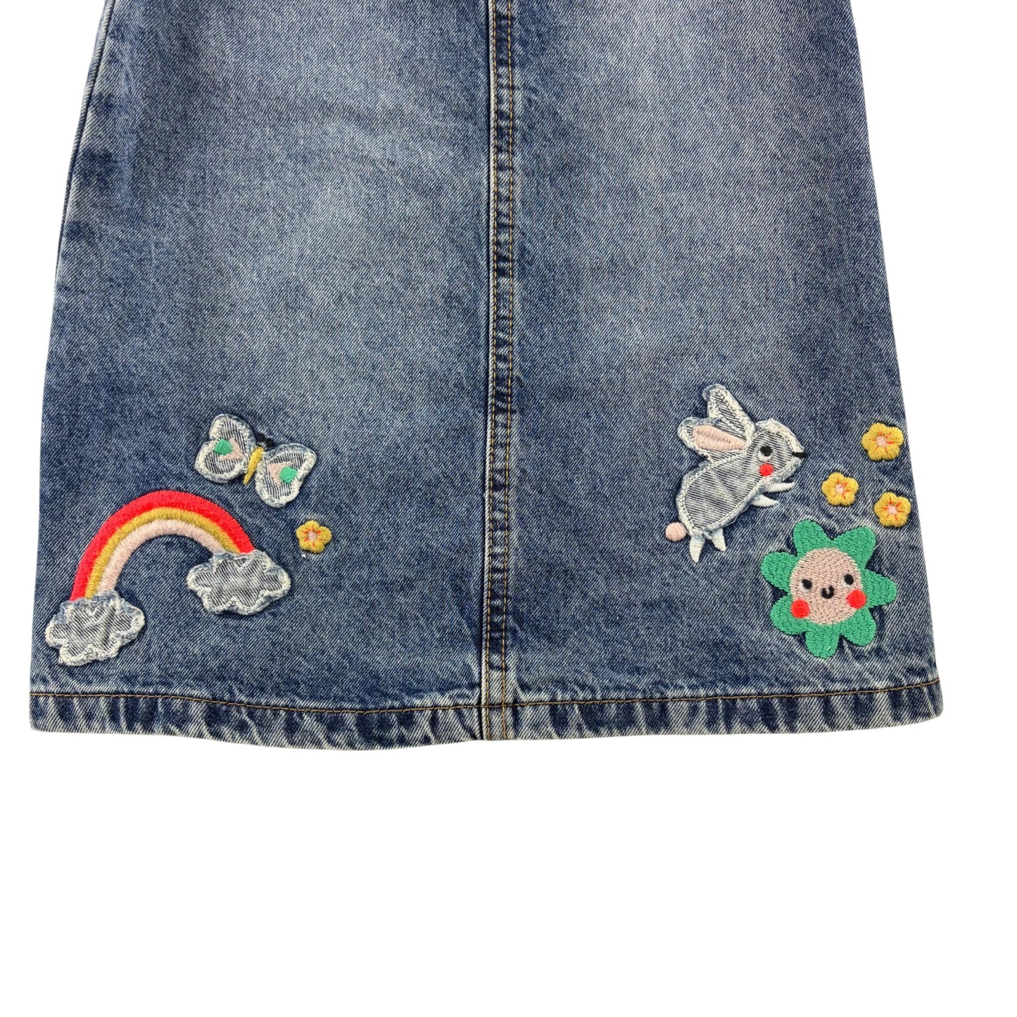 George 5-6 years blue dungaree dress cotton