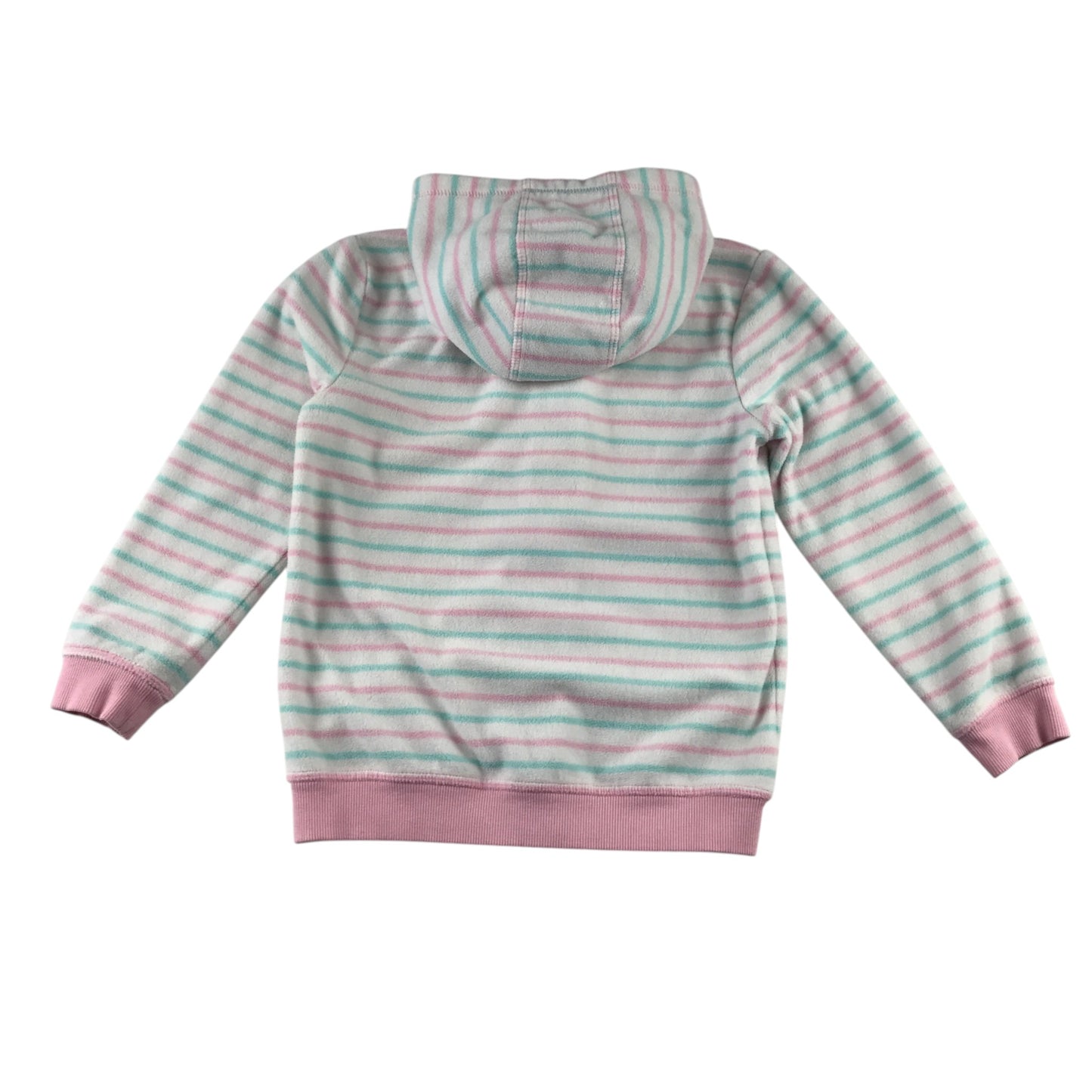 George 5-6 years white pink stripe fleece polyester