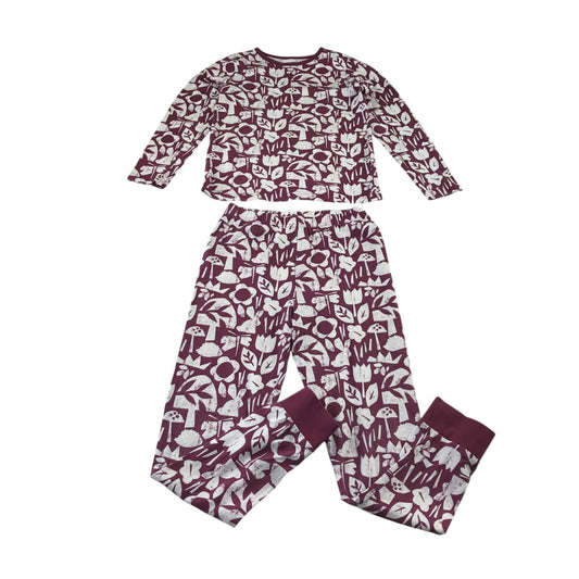 George 8-9 years purple pyjama set cotton