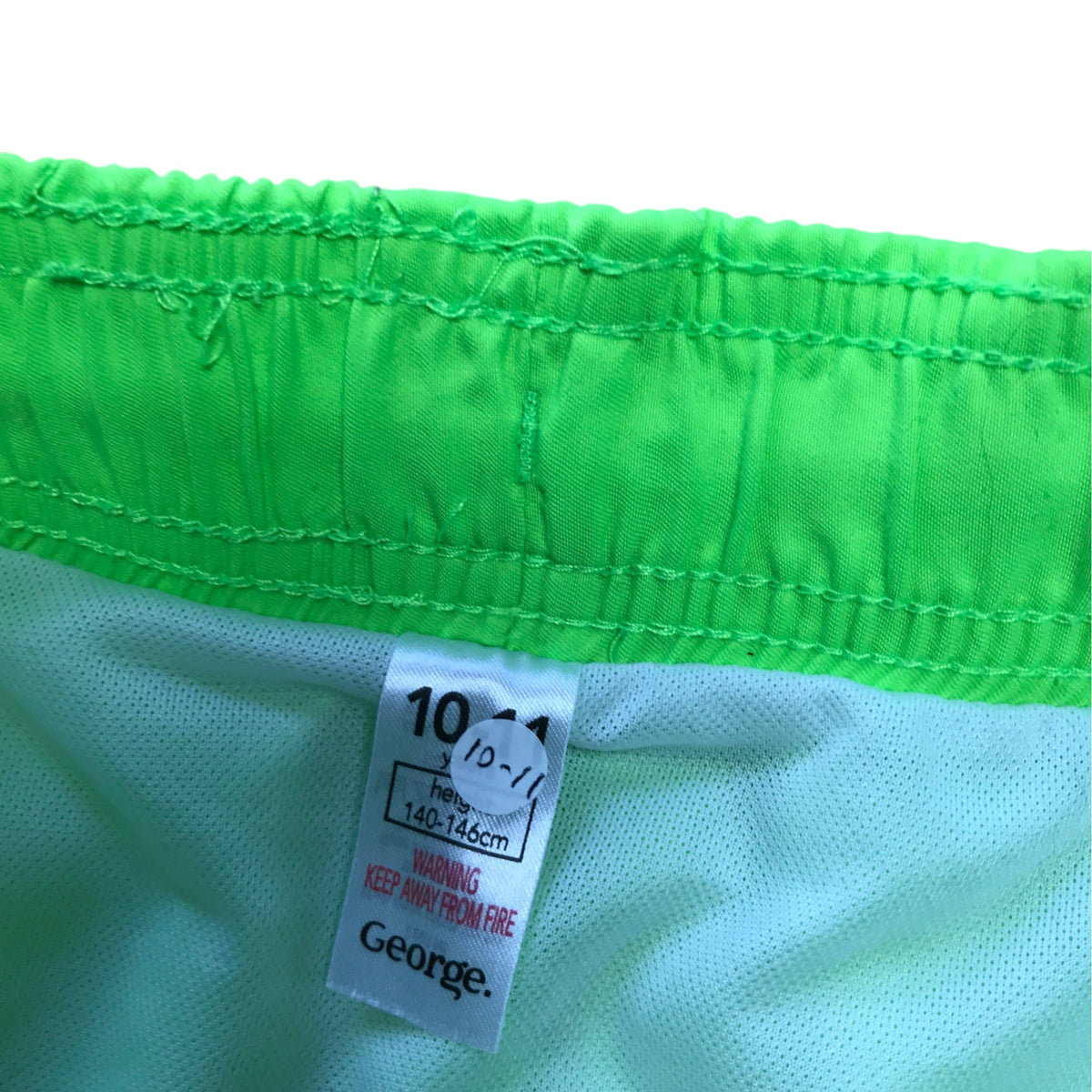 George 10-11 years neon swim trunks polyester