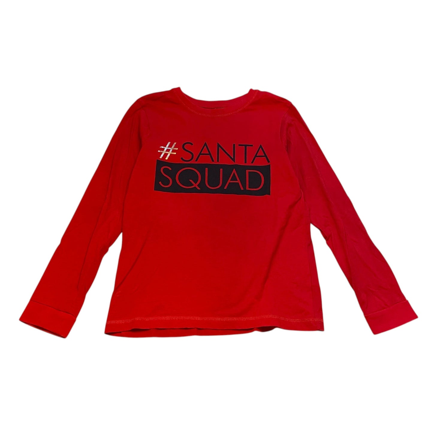 George 10-11 years red t-shirt Christmas Santa Squad cotton