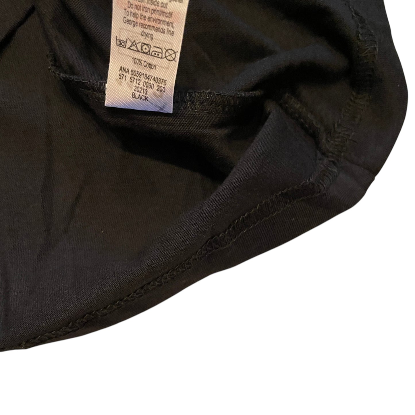 George 11-12 years black t-shirt All I Want for Christmas is Wifi cotton