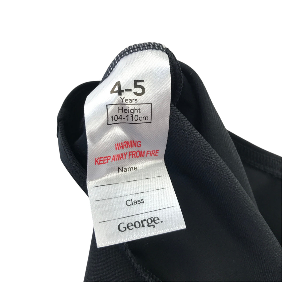 George 4-5 years black and pink swimsuit nylon elastane polyester