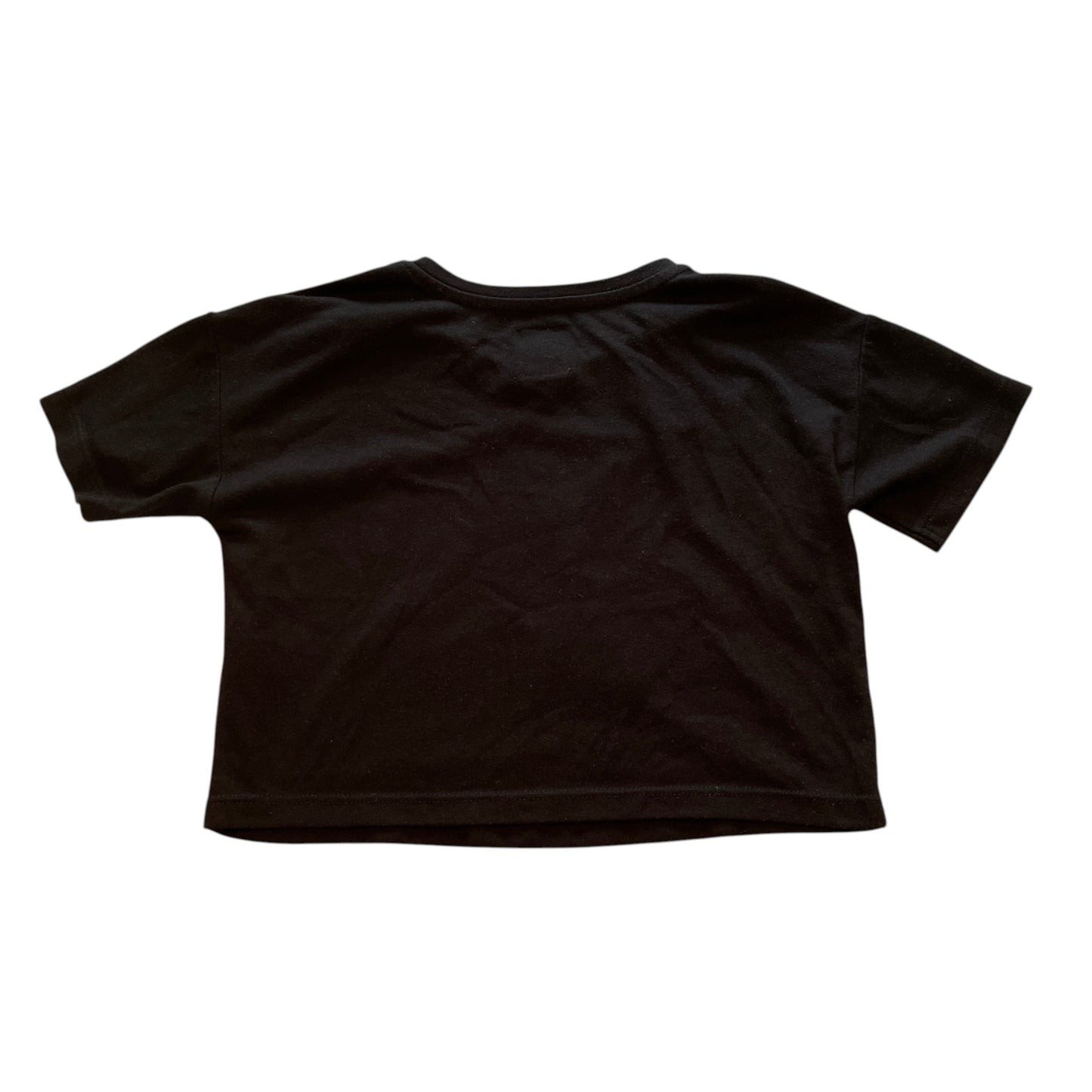 George 5-6 years black cropped sequin Christmas pudding t-shirt polyester viscose