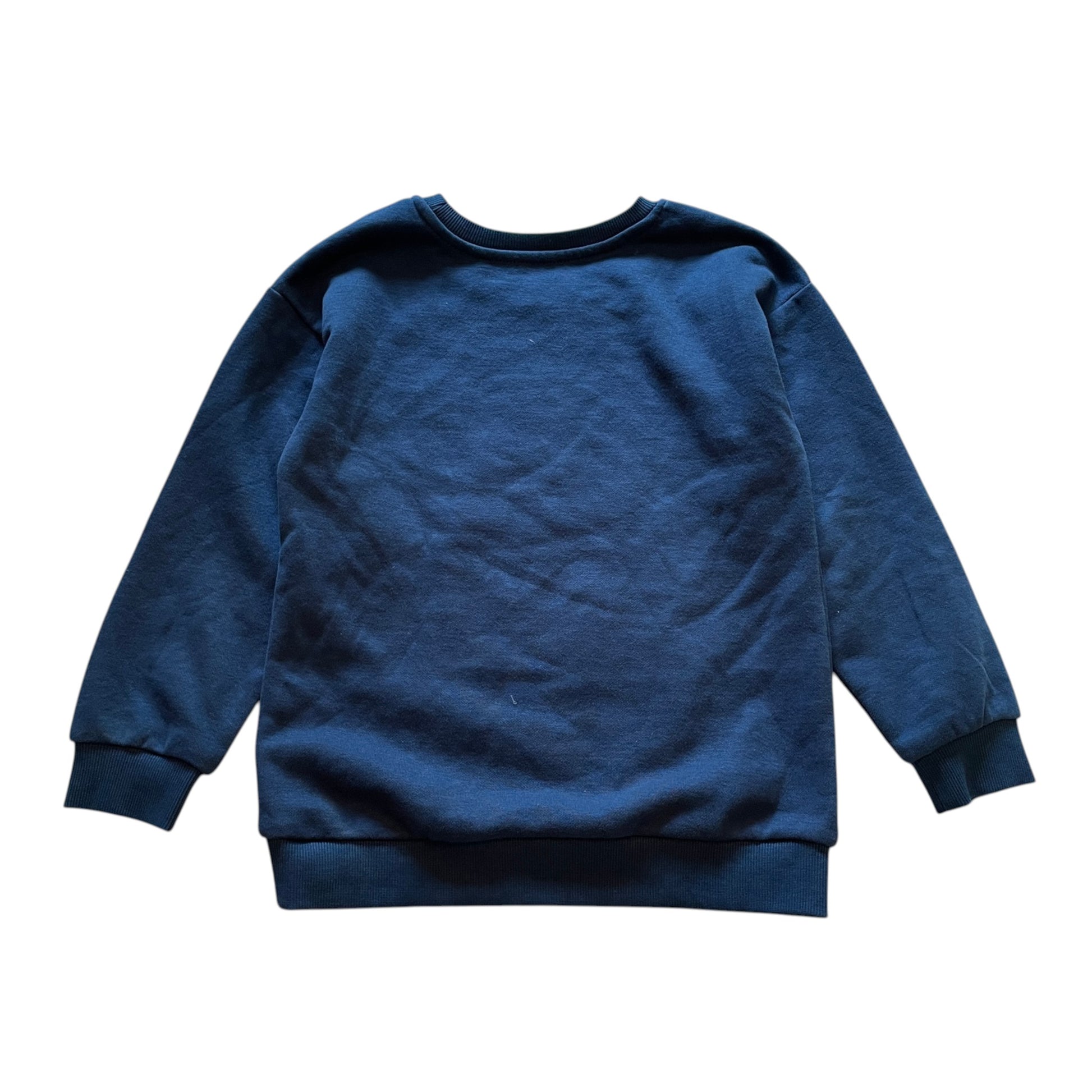 George 5-6 years blue Santa's fun bus Christmas sweater cotton polyester