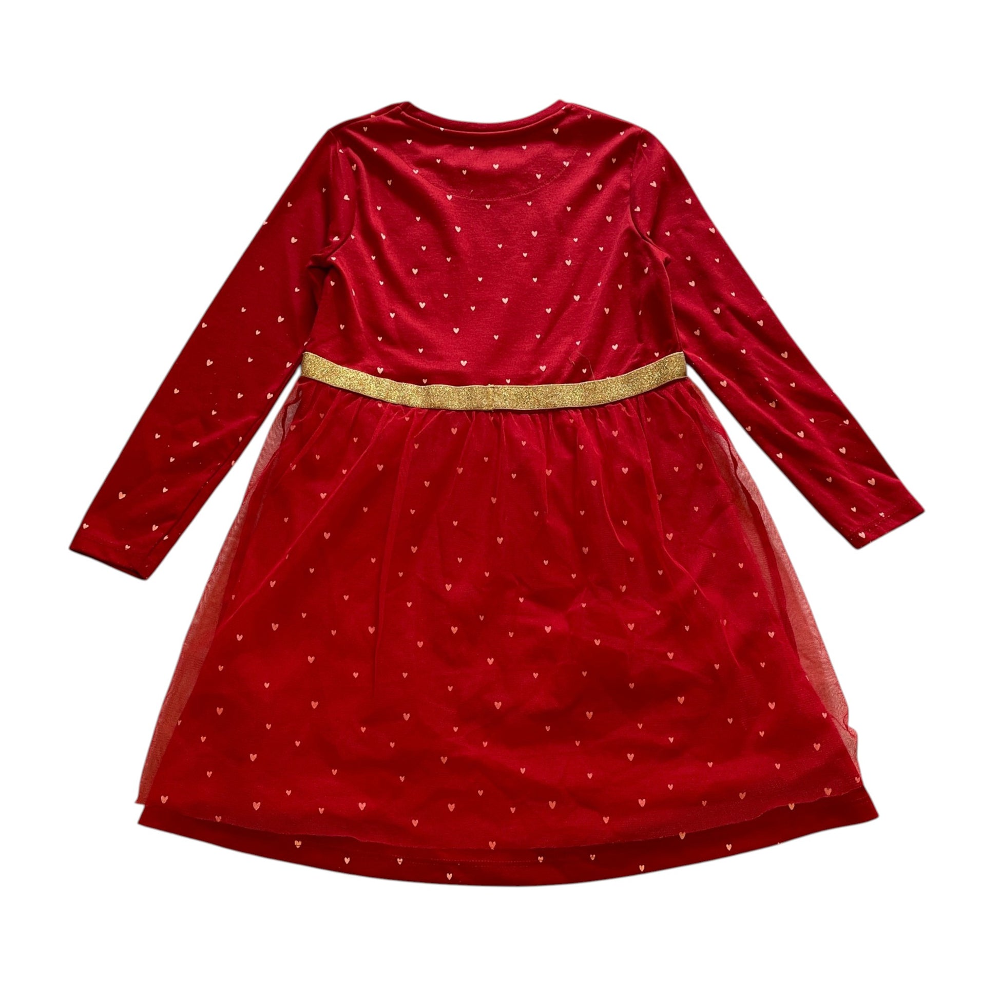 George 5-6 years red festive love heart dress polyester nylon