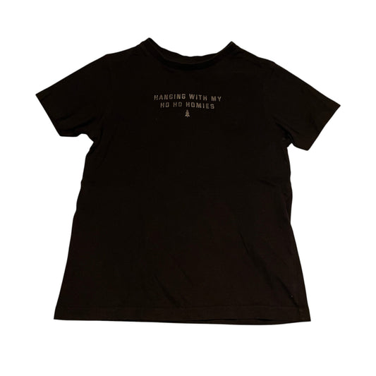 George 6-7 years black Christmas Ho Ho Homies cotton t-shirt