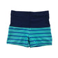 George 6-7 years blue and navy swim briefs stripy polyester elastane