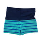 George 6-7 years blue and navy swim briefs stripy polyester elastane