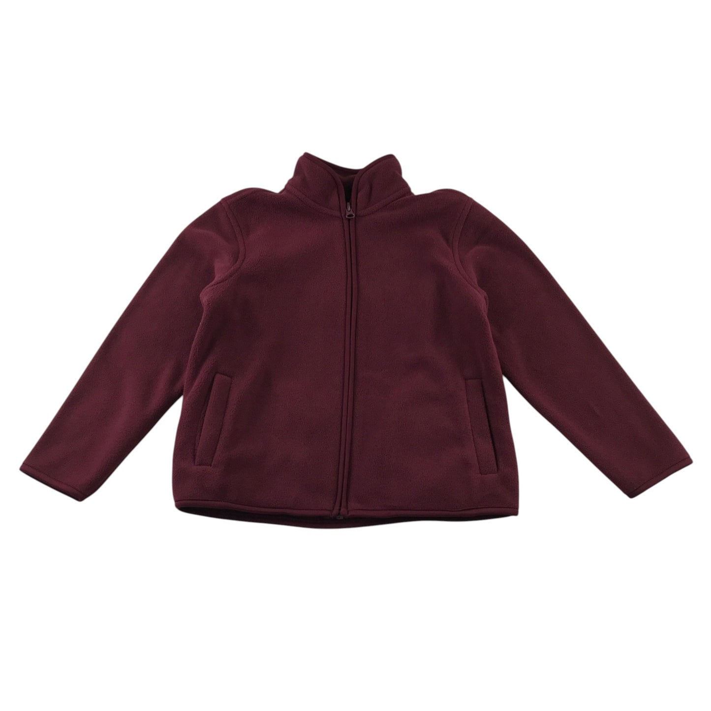 George 6-7 years burgundy full zipperfleece