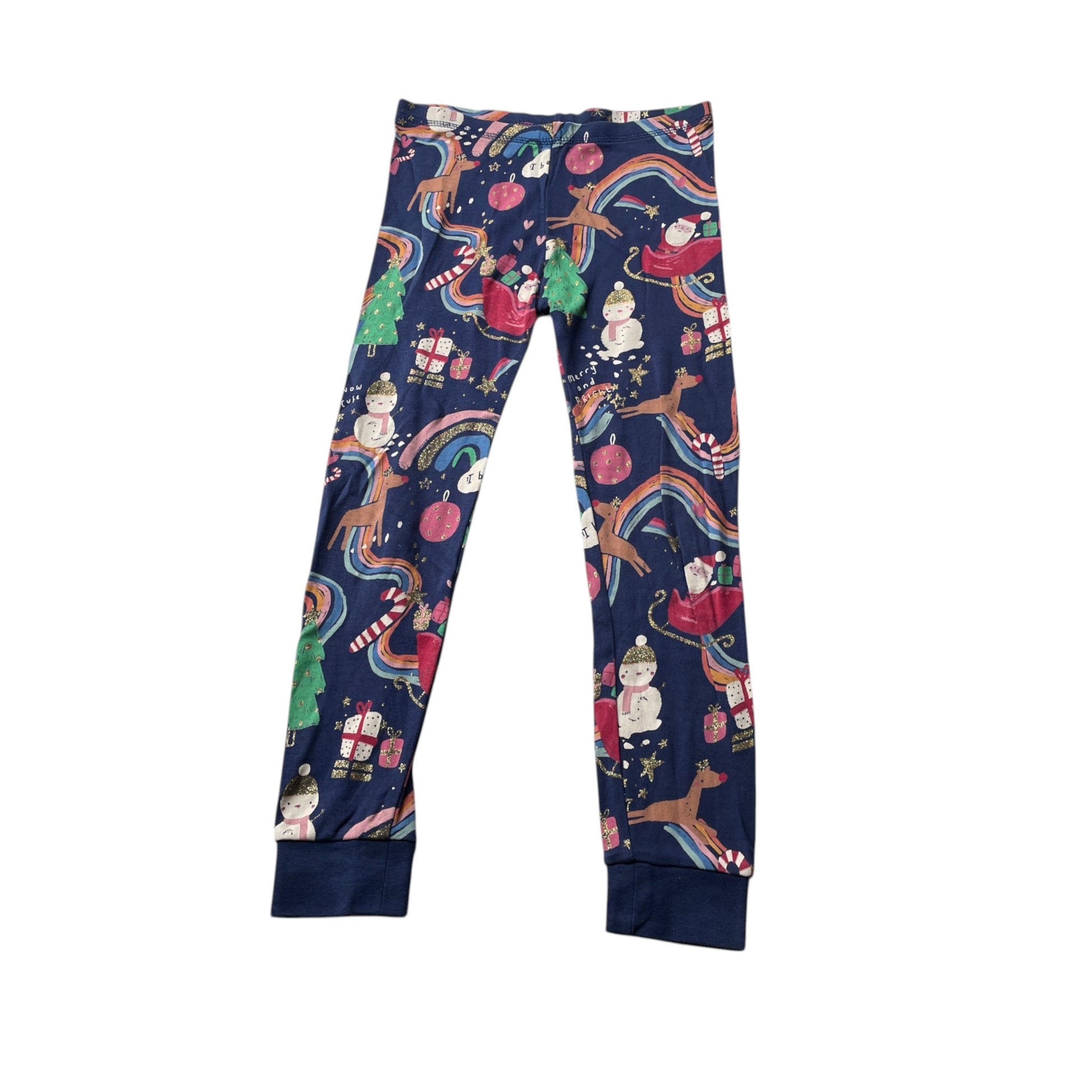 George 6-7 years navy blue Christmas pyjama set cotton
