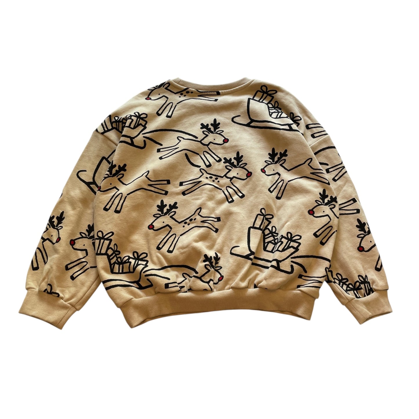 George 7-8 years beige Rudolph Christmas sweater cotton polyester