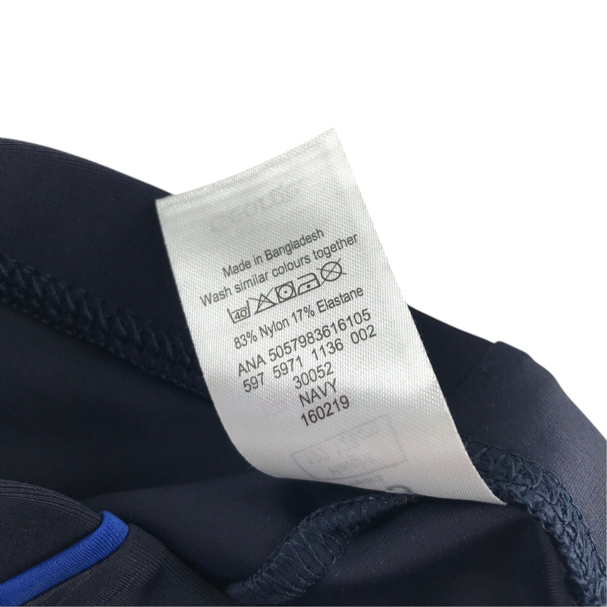 George 7-8 years navy swim briefs nylon elastane