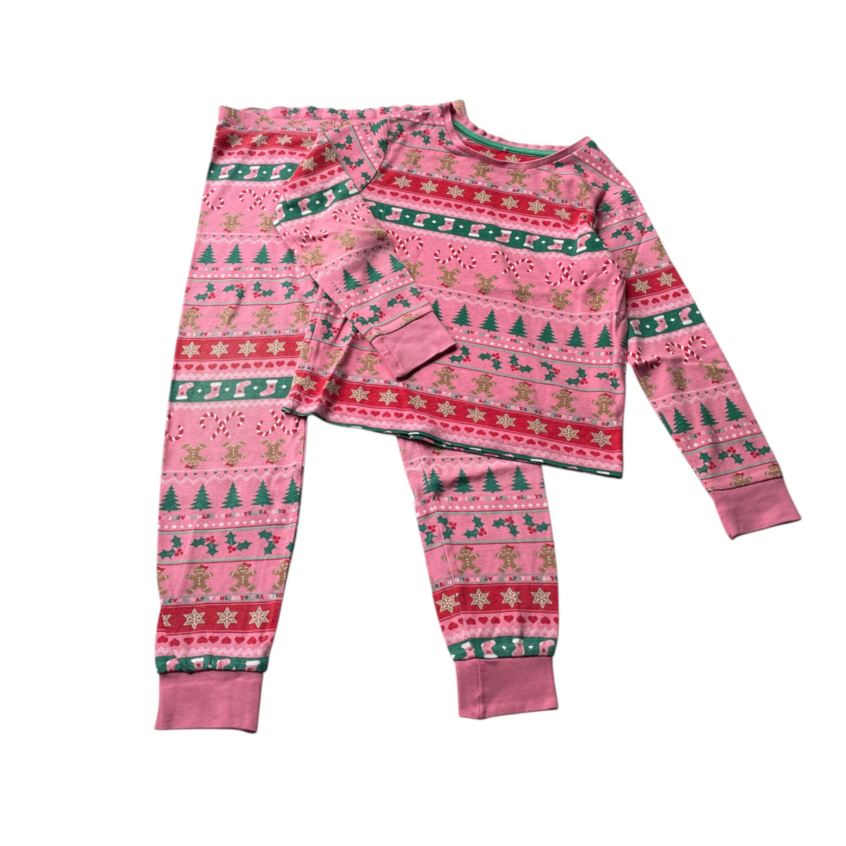 George 7-8 years pink Christmas pyjama set cotton