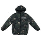 George 8-9 years dark green jacket Minecraft puffer