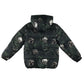 George 8-9 years dark green jacket Minecraft puffer