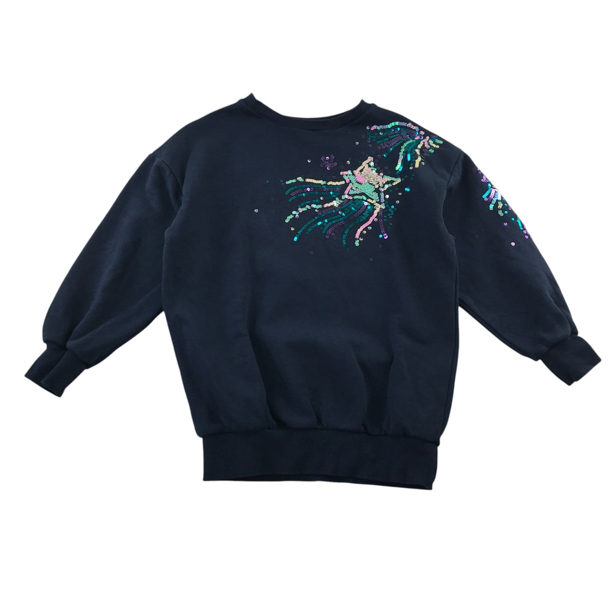 George 8-9 years navy blue sweater with sequin star