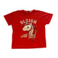 George 9-10 years red t-shirt Christmas unicorn cotton