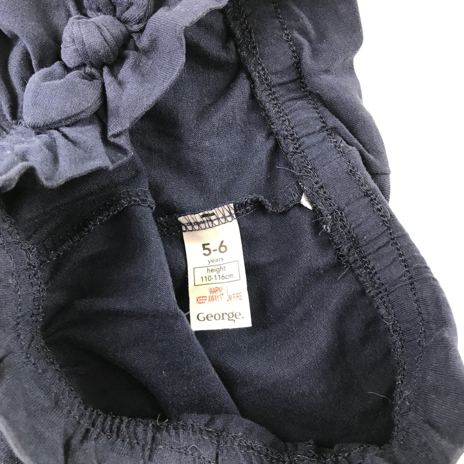 George summer short bundle 5-6 years navy pink and red cotton