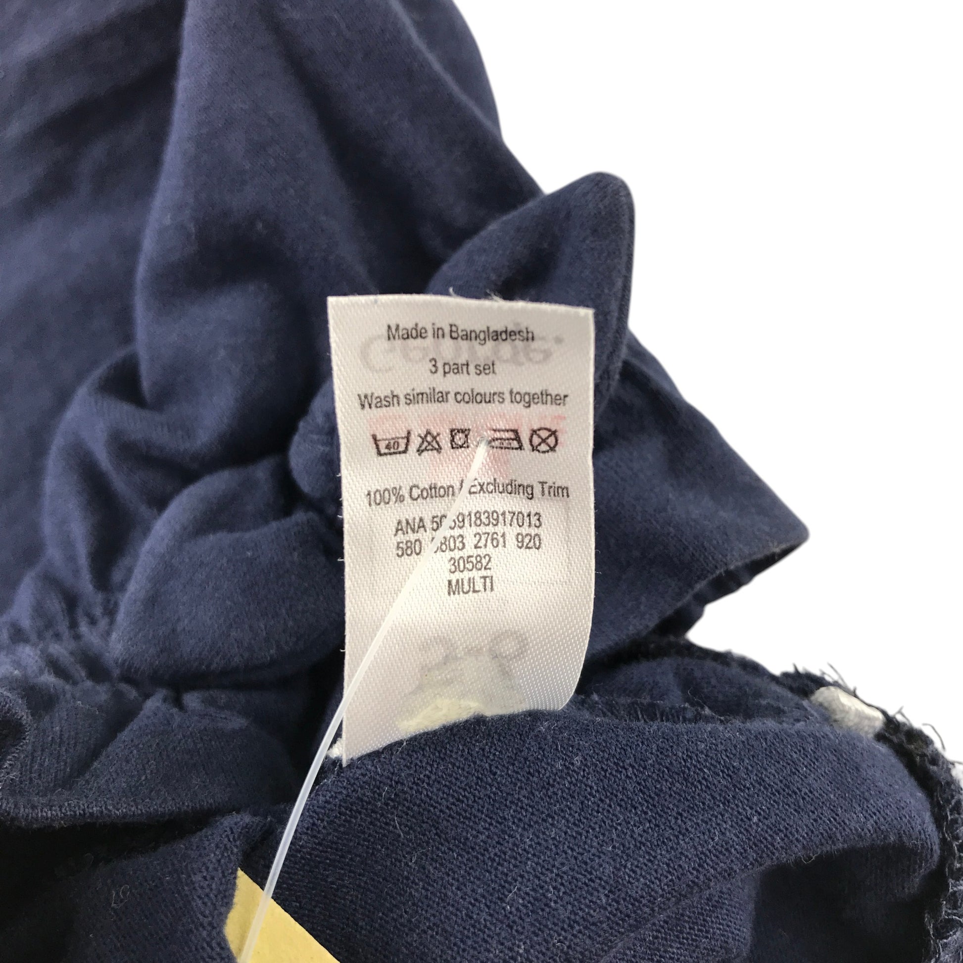 George summer short bundle 5-6 years navy pink and red cotton
