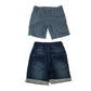 George and Primark 5-6 years shorts bundle stretchy denim and chinos cotton polyester elastane