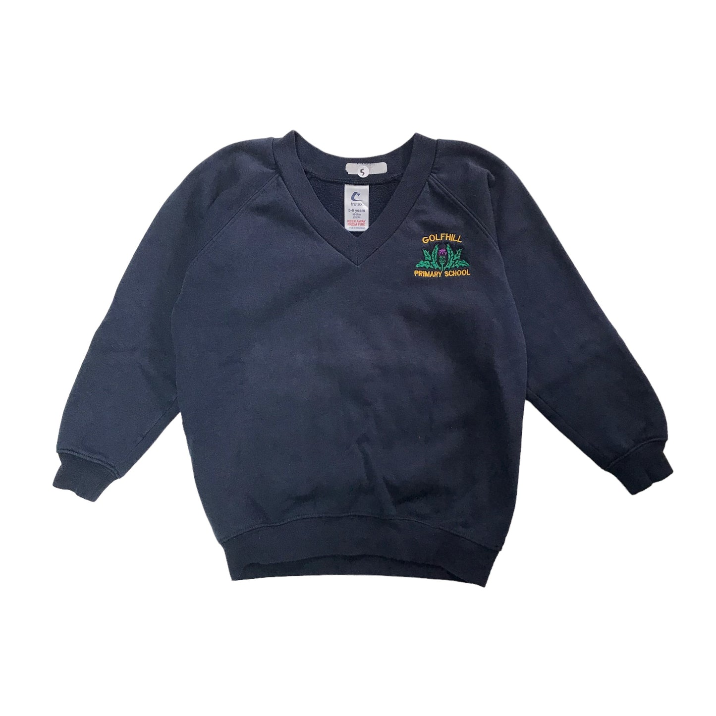 *Golfhill Primary navy V-neck sweater