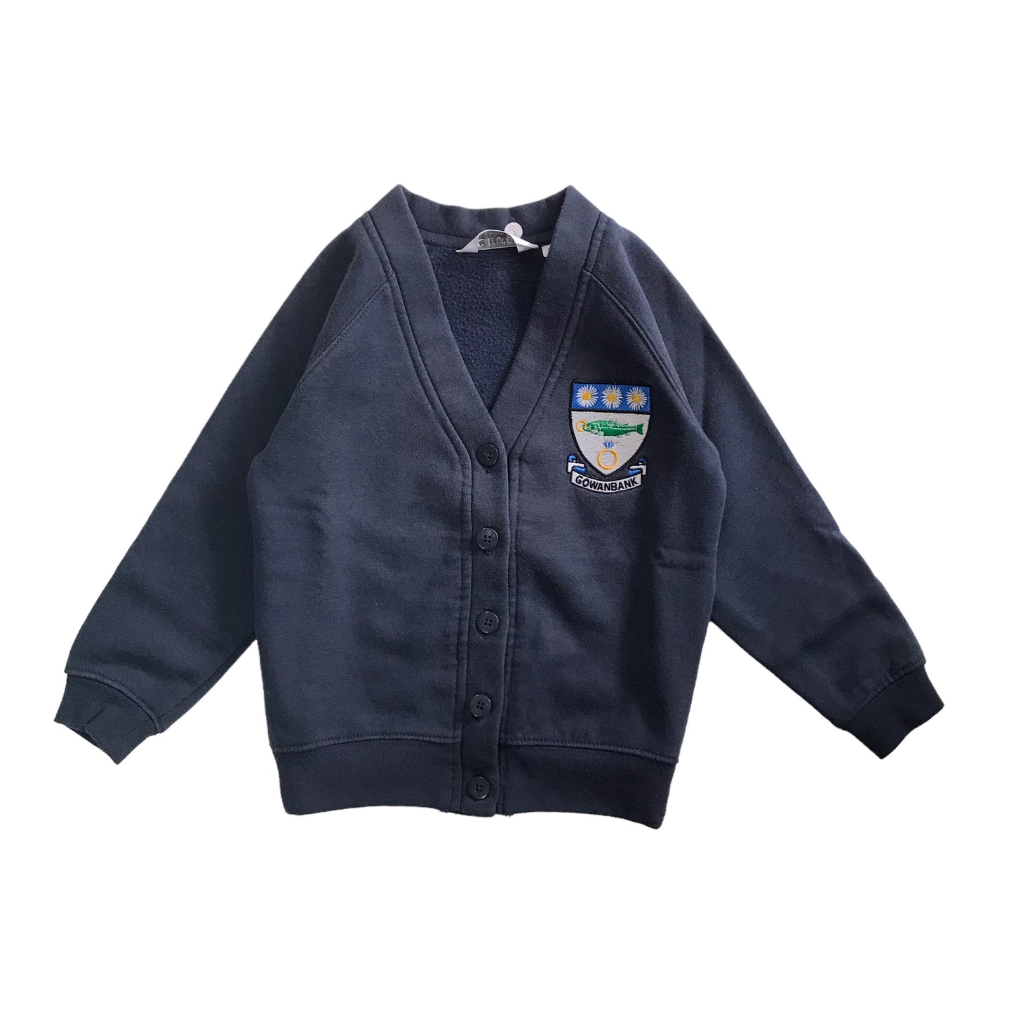 *Gowanbank Primary Navy Jersey Cardigan