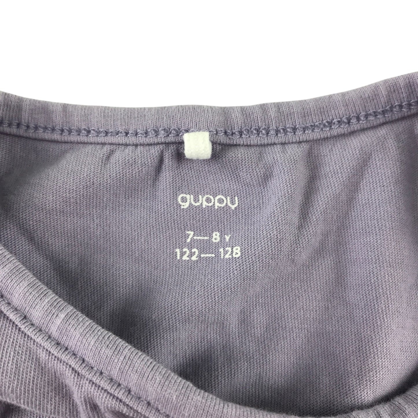 Guppy and H&M summer bundle 7-8 years lilac t-shirt and stripy terry cloth shorts cotton