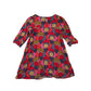 Next Dress Age 11-12 Red Pink Tone Graphic Print Pattern