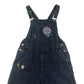 M&S dungaree 10-11 years blue denim with embroidered Harry Potter patches long leg