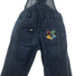 M&S dungaree 10-11 years blue denim with embroidered Harry Potter patches long leg