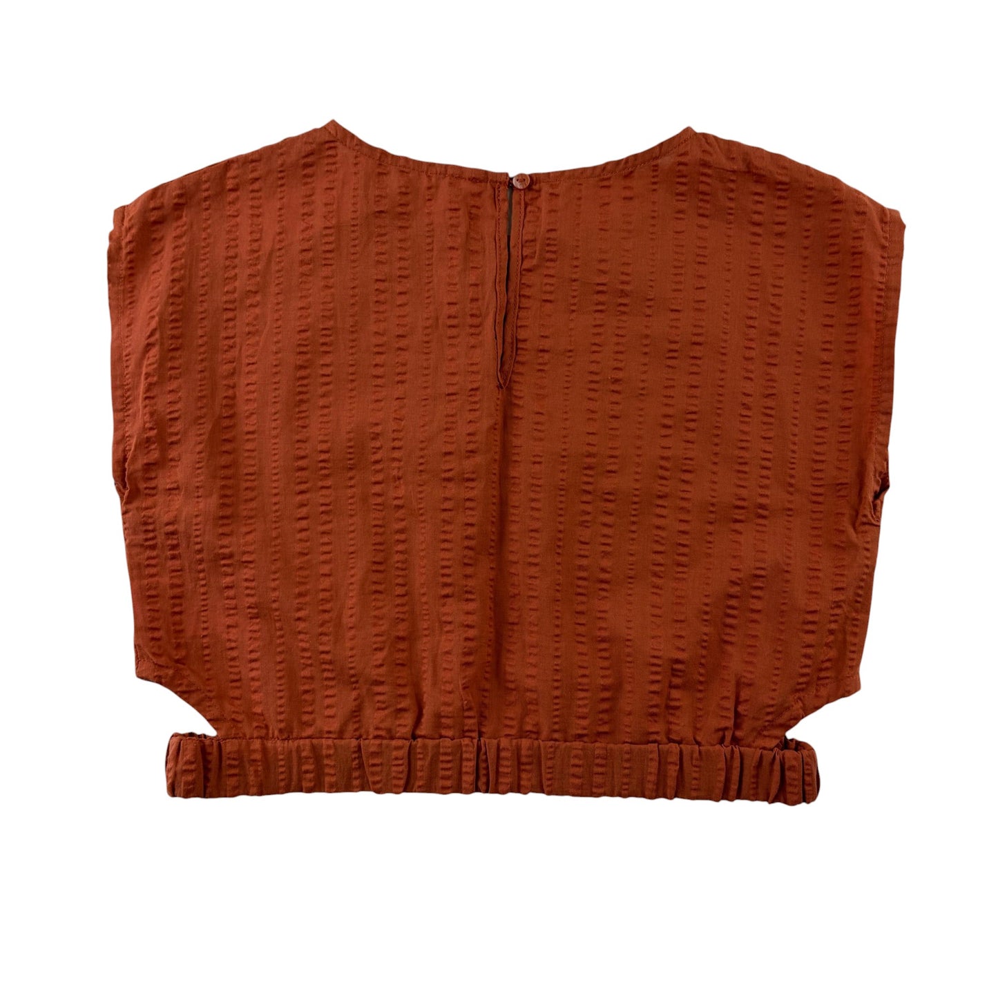 H&M 10-11 years orange blouse shorts 2 piece set cotton