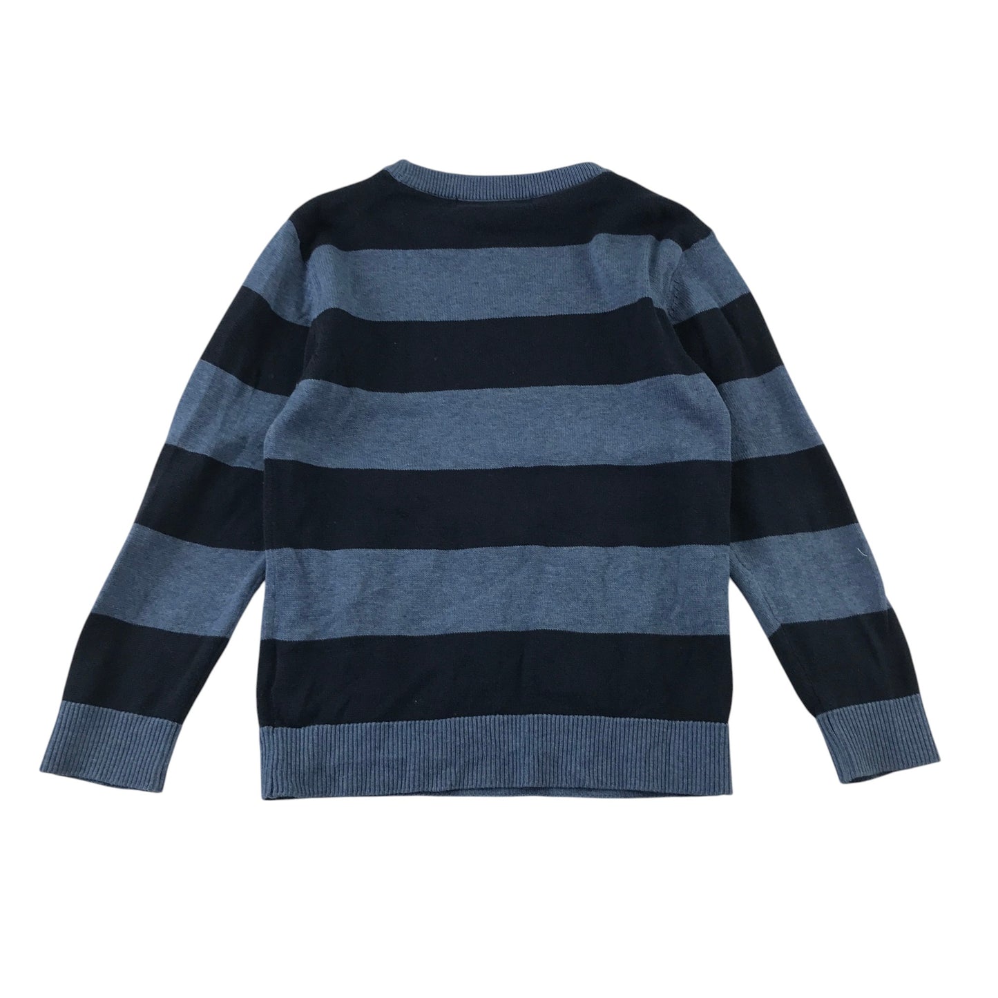 H&M 5-6 years blue and navy stripy cotton jumper