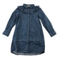 H&M 5-6 years blue denim long sleeve dress cotton