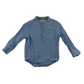 H&M 5-6 years blue granddad collar shirt cotton