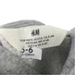 H&M 5-6 years grey hoodie cotton polyester