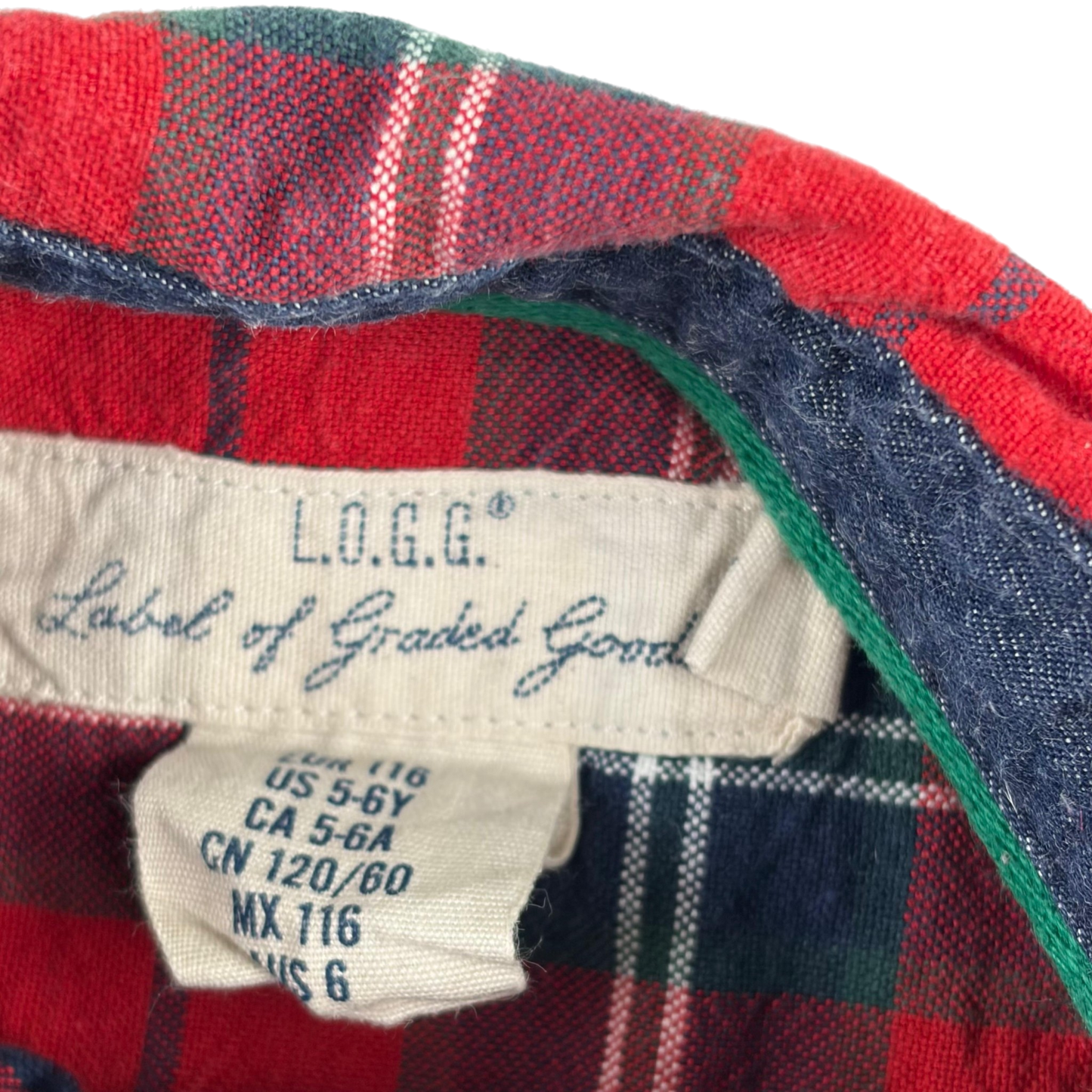 H&M 5-6 years red check shirt cotton