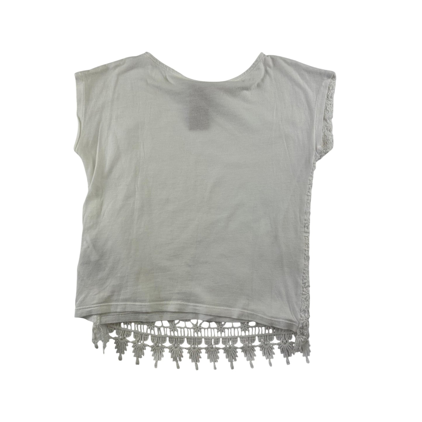 H&M 5-6 years white blouse cotton polyester